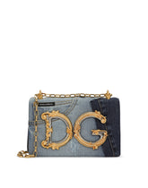 DG Girls bag in patchwork denim and plain calfskin -  | Dolce &amp; Gabbana
