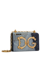 DG Girls bag in patchwork denim and plain calfskin -  | Dolce &amp; Gabbana