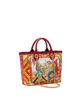 Small Capri shopper in Carretto-print canvas -  | Dolce &amp; Gabbana