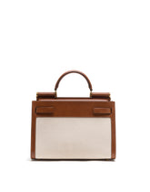 MEDIUM SICILY 62 BAG IN CANVAS AND COWHIDE -  | Dolce &amp; Gabbana