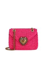 Medium crochet raffia Devotion bag -  | Dolce &amp; Gabbana