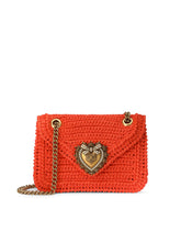 Medium crochet raffia Devotion bag -  | Dolce & Gabbana