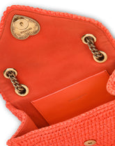 Medium crochet raffia Devotion bag -  | Dolce & Gabbana