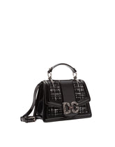 DG Amore bag in polished calfskin and tweed -  | Dolce & Gabbana