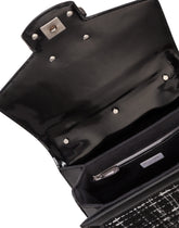 DG Amore bag in polished calfskin and tweed -  | Dolce & Gabbana