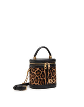 LEOPARD-PRINT PONY HAIR AND NAPPA LEATHER DG GIRLS BAG -  | Dolce & Gabbana