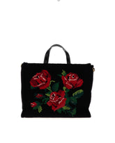LARGE BEATRICE BAG WITH EMBROIDERED ROSES -  | Dolce &amp; Gabbana