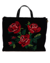 LARGE BEATRICE BAG WITH EMBROIDERED ROSES -  | Dolce &amp; Gabbana