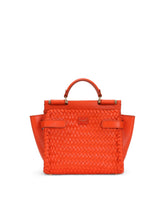 Small Sicily 62 soft bag in woven nappa leather and tahiti calfskin -  | Dolce &amp; Gabbana