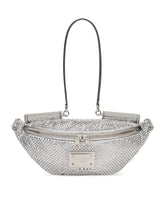 Small down-padded 90es Sicily belt bag with fusible rhinestones and branded plate -  | Dolce &amp; Gabbana
