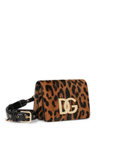 3.5 crossbody bag in leopard-print pony hair -  | Dolce & Gabbana