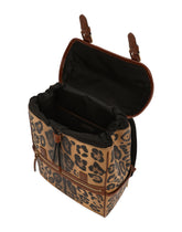 Leo crepe backpack with logo plaque -  | Dolce &amp; Gabbana