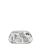 Polished calfskin 3.5 crossbody bag with logo print -  | Dolce & Gabbana
