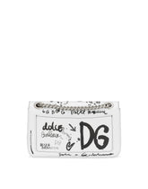 Logo-print calfskin 3.5 bag with chain -  | Dolce & Gabbana