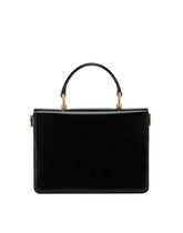 Polished calfskin top-handle bag with DG fastening -  | Dolce & Gabbana