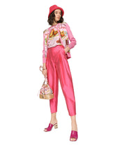 Printed canvas and wicker bucket bag -  | Dolce & Gabbana