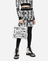 Small calfskin 3.5 shopper with logo print -  | Dolce & Gabbana