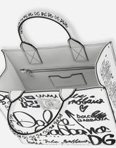 Small calfskin 3.5 shopper with logo print -  | Dolce & Gabbana