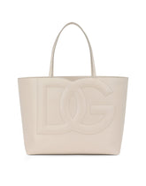 Shopping DG medium logo bag in calfskin leather -  | Dolce &amp; Gabbana