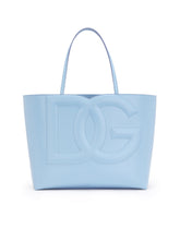 Shopping DG medium logo bag in calfskin leather -  | Dolce &amp; Gabbana
