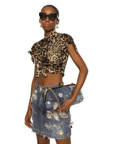 Patchwork denim Maria clutch with embroidery -  | Dolce &amp; Gabbana