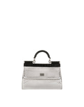 Small Sicily bag in crocodile-print calfskin and python skin -  | Dolce &amp; Gabbana