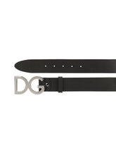 Hammered leather belt DG buckle -  | Dolce & Gabbana
