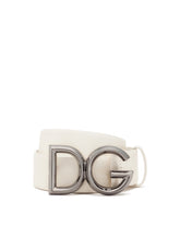 Cowhide belt with DG logo -  | Dolce &amp; Gabbana