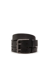 TUMBLED LEATHER BELT WITH DOUBLE STRAP -  | Dolce & Gabbana