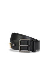 Lux leather belt with branded plates -  | Dolce &amp; Gabbana