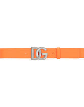Calfskin belt with DG logo -  | Dolce &amp; Gabbana