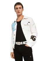 Graffiti-print calfskin belt -  | Dolce & Gabbana