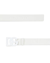 Matte nappa leather belt with crossover DG logo buckle -  | Dolce & Gabbana