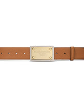 Grainy calfskin belt -  | Dolce &amp; Gabbana