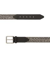 Calfskin and jacquard belt -  | Dolce &amp; Gabbana
