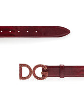 IGUANA-PRINT CALFSKIN BELT -  | Dolce & Gabbana
