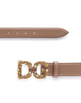 CALFSKIN BELT WITH DG AMORE LOGO -  | Dolce & Gabbana