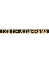 Calfskin belt with lettering -  | Dolce &amp; Gabbana