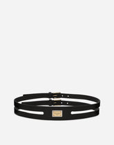 Belt with logo tag -  | Dolce &amp; Gabbana