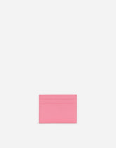 Dauphine calfskin card holder with branded tag -  | Dolce &amp; Gabbana