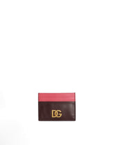 Calfskin leather cardholder with DG logo -  | Dolce &amp; Gabbana