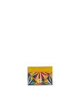 Dauphine calfskin card holder with Carretto print -  | Dolce &amp; Gabbana