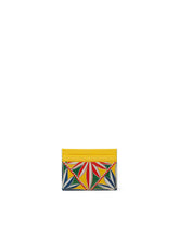 Dauphine calfskin card holder with Carretto print -  | Dolce &amp; Gabbana