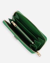 Zip-around dauphine calfskin wallet -  | Dolce & Gabbana