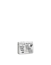 Calfskin wallet with logo print -  | Dolce & Gabbana
