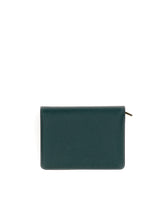 SMALL DAUPHINE CALFSKIN CONTINENTAL WALLET WITH RHINESTONE-DETAILED DG LOGO -  | Dolce & Gabbana
