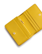 Small continental wallet in carretto-print dauphine calfskin -  | Dolce &amp; Gabbana