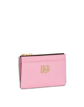 Calfskin card holder with DG logo -  | Dolce &amp; Gabbana