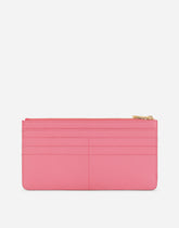 Large dauphine calfskin card holder with plate -  | Dolce &amp; Gabbana