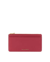 Document holder in drummed leather with zipper -  | Dolce &amp; Gabbana